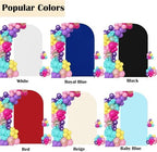 6.6FT Red Spandex Arch Backdrop Cover (No Stand) in 6.6FT in Red, alternate view 6
