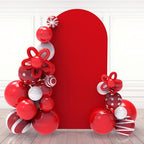 6.6Ft Red Wedding Arch Backdrop Cover for Party Ceremony Deco in 6.6 FT in Red