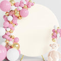 6.6FT Round Backdrop Cover Ivory Round Arch Covers Backdrop