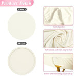 6.6FT Round Backdrop Cover Ivory Round Arch Covers Backdrop, alternate view 5