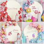 6.6FT Round Backdrop Cover Ivory Round Arch Covers Backdrop, alternate view 6