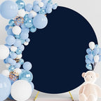 6.6FT Round Backdrop Cover Navy Bue Round Arch Covers Backdrop