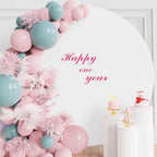 6.6FT Round Backdrop Cover White Round Arch Covers Backdrop, alternate view 5