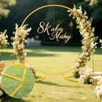 6.6FT Round Balloon Arch Stand, Circle Wedding Arches with Base, alternate view 2