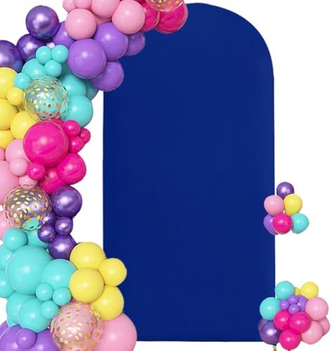 6.6FT Royal Blue Spandex Arch Backdrop Cover(No Stand) in 6.6FT in Royal Blue