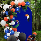 6.6Ft Royal Blue Wedding Arch Backdrop Cover for Party Deco in 6.6 FT in Royal Blue, alternate view 5