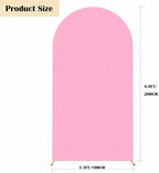 6.6FT Spandex Wedding Arch Cover(Pink) in 6.6FT in Pink, alternate view 3