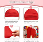 6.6FT Wedding Arch Backdrop Cover, Red Spandex Arch Stand Cover, alternate view 5