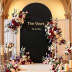6.6FT Wedding Arch Backdrop Cover, Stretchy Arch Covers Round Top Chiara Backdrop Cover for Wedding Birthday, alternate view