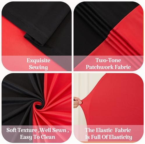 6.6FT Wedding Arch Backdrop Cover, Stretchy Arch Covers Round Top Chiara Backdrop Cover for Wedding Birthday, alternate view