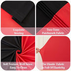 6.6FT Wedding Arch Backdrop Cover, Stretchy Arch Covers Round Top Chiara Backdrop Cover for Wedding Birthday, alternate view
