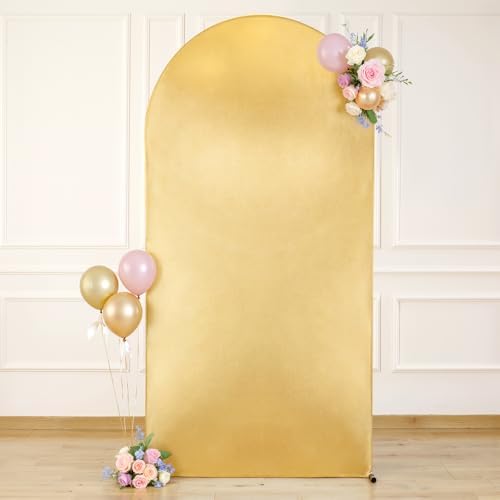 6.6FT Wedding Arch Backdrop Cover, Stretchy Arch Covers Round Top Chiara Backdrop Cover for Wedding Birthday, alternate view