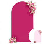 6.6FT Wedding Arch Backdrop Cover, Stretchy Arch Covers Round Top Chiara Backdrop Cover for Wedding Birthday