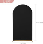 6.6FT Wedding Arch Cover, Black Arch Backdrop Cover Stretchy Spandex Backdrop Stand Covers for Birthday Party, alternate view