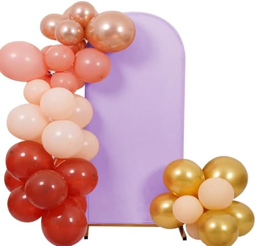 6.6FT Wedding Arch Cover, Lavender Arch Backdrop Cover Stretchy Spandex Backdrop Stand Covers for Birthday Party