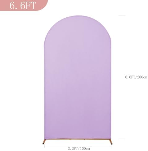 6.6FT Wedding Arch Cover, Lavender Arch Backdrop Cover Stretchy Spandex Backdrop Stand Covers for Birthday Party, alternate