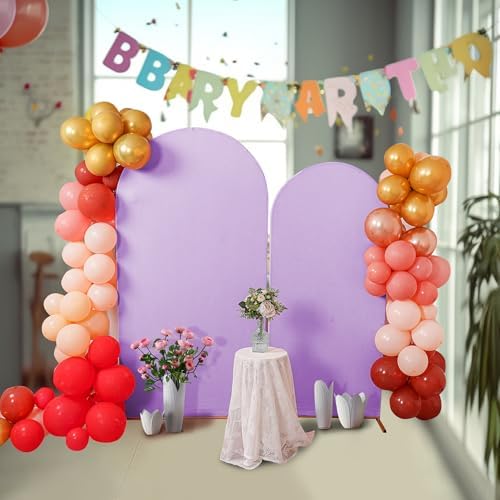 6.6FT Wedding Arch Cover, Lavender Arch Backdrop Cover Stretchy Spandex Backdrop Stand Covers for Birthday Party, alternate