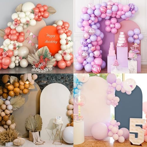 6.6FT Wedding Arch Cover - Stretchy Spandex Fabric Backdrop for Arch Stand, alternate view 4