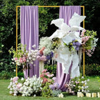 6.6FTx5.2FT Gold Wedding Arch Backdrop Stand Square Metal, alternate view 2