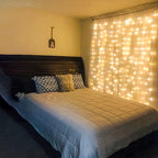 6.6x6.6 Ft Curtain Lights, Warm White Christmad Fairy Wall Decoration in 6.6x6.6 Ft, alternate view 5