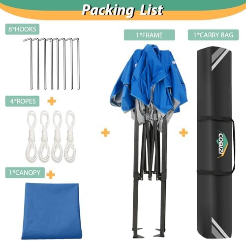 6.6x6.6 Heavy Duty Pop Up Canopy Tent, Commercial Easy Up Canopy, alternate view 5