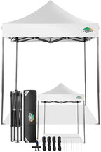 6.6x6.6 Pop Up Canopy Tent, Heavy Duty Canopy(White No Sidewalls)