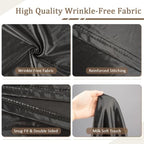 6 & 7.2 Black Shimmer Arch Backdrop Cover Shiny Birthday Party Arch Covers, alternate view 5