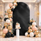 6 & 7.2 Black Shimmer Arch Backdrop Cover Shiny Birthday Party Arch Covers, alternate view 6