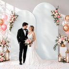 6 & 7.2 Silver Shimmer Arch Backdrop Cover Shiny Birthday Party Arch Covers, alternate view 2