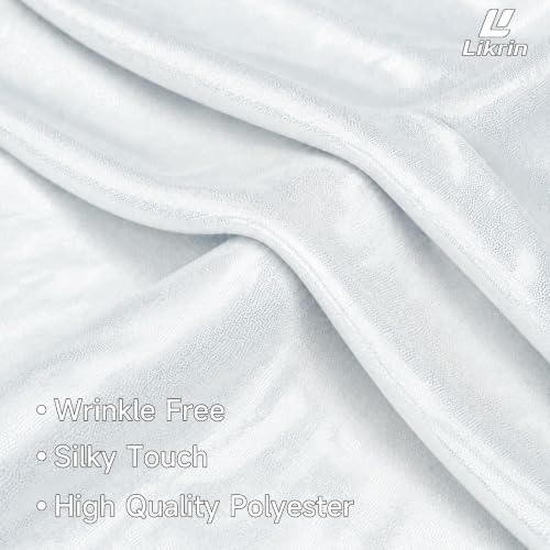 6 & 7.2 Silver Shimmer Arch Backdrop Cover Shiny Birthday Party Arch Covers, alternate view 5