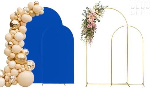 6,7.2FT Arch Backdrop Stand and Cover Set (Royal Blue) in 6,7.2FT in Royal Blue