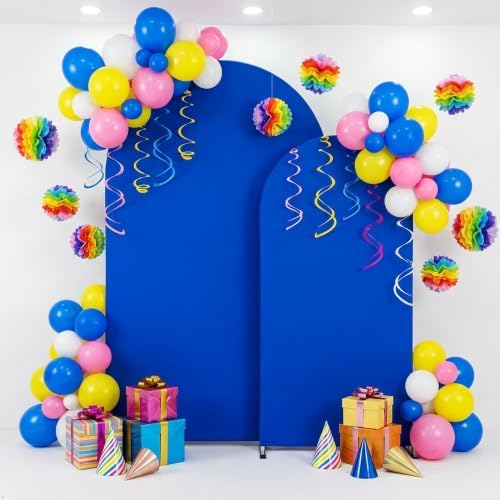 6,7.2FT Arch Backdrop Stand and Cover Set (Royal Blue) in 6,7.2FT in Royal Blue, alternate view 6
