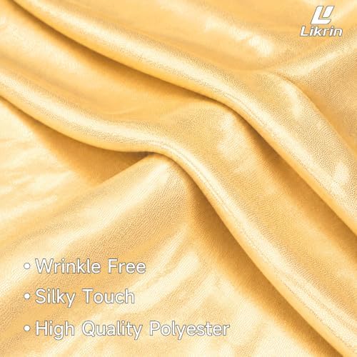6 & 7.2ft Gold Shimmer Arch Backdrop Cover Shiny Birthday Party Arch Covers, alternate view 5