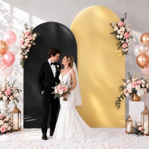 6 & 7.2ft Shimmer Arch Backdrop Cover Shiny Birthday Party Arch Covers, alternate view 2