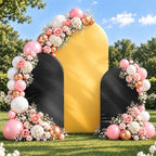 6 & 7.2ft Shimmer Arch Backdrop Cover Shiny Birthday Party Arch Covers, alternate view 5