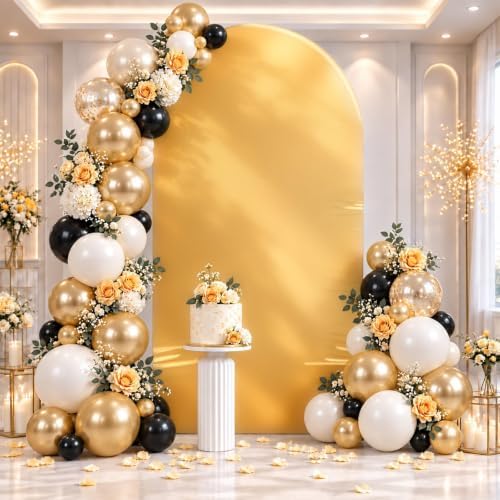 6 & 7.2ft Shimmer Arch Backdrop Cover Shiny Birthday Party Arch Covers, alternate view 7