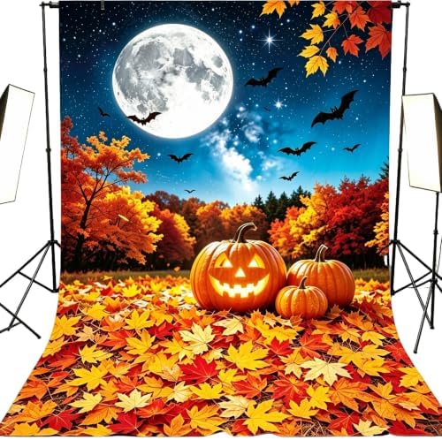 6×8ft Halloween Backdrops for Wall, Fall Birthday Backdrop for Photography in 6×8 Ft in Halloween