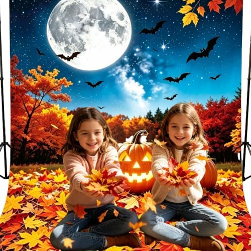 6×8ft Halloween Backdrops for Wall, Fall Birthday Backdrop for Photography in 6×8 Ft in Halloween, alternate view 6
