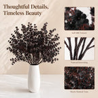6 Bundles Artificial Black Baby’s Breath Flowers in Black, alternate view 4