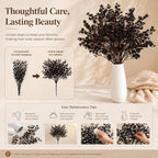 6 Bundles Artificial Black Baby’s Breath Flowers in Black, alternate view 6