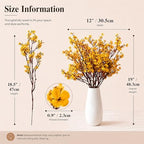 6 Bundles Artificial Dark Yellow Baby’s Breath Flowers in Dark Yellow, alternate view 3