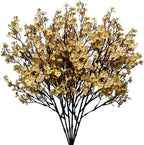 6 Bundles Artificial Gold Baby’s Breath Flowers in Gold