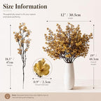 6 Bundles Artificial Gold Baby’s Breath Flowers in Gold, alternate view 3