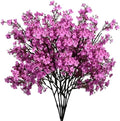 6 Bundles Artificial Lavender Baby’s Breath Flowers in Lavender