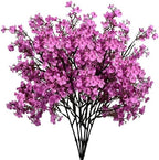 6 Bundles Artificial Lavender Baby’s Breath Flowers in Lavender