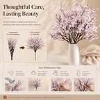 6 Bundles Artificial Light Pink Baby’s Breath Flowers in Light Pink, alternate view 6