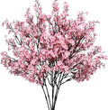 6 Bundles Artificial Pink Baby’s Breath Flowers in Pink