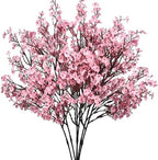 6 Bundles Artificial Pink Baby’s Breath Flowers in Pink