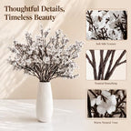 6 Bundles Artificial White Baby’s Breath Flowers in White, alternate view 4