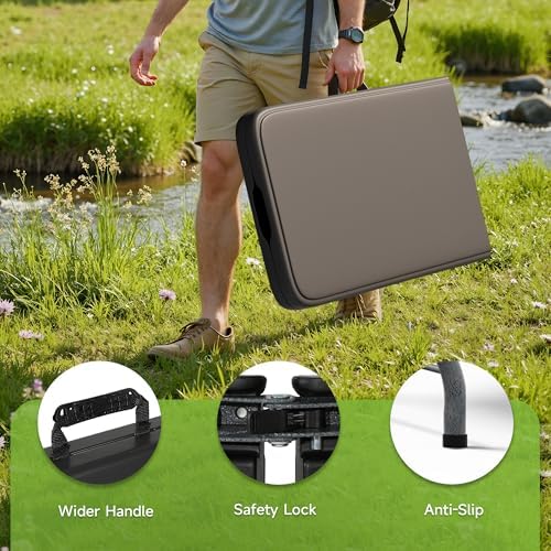 6 Foot Folding Table Black, Sturdy 330LBS Capacity, Reinforced Steel Legs, Foldable with Safety Lock, Portable, alternate